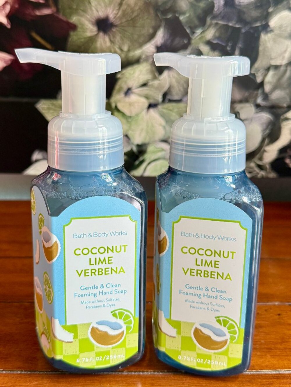 NEW 2-Pc COCONUT LIME VERBENA Foaming Hand Soap Bath & Body Works